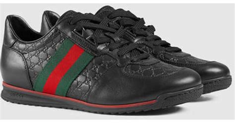 gucci sl73 sneakers|Gucci Leather/Canvas Sneaker .